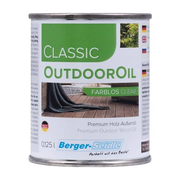 Масло для дерева Berger-Seidle OutdoorOil цвет Pure White / Reinweiss полуматовое 0,125 л Масло для дерева Berger-Seidle OutdoorOil цвет Pure White / Reinweiss полуматовое 0,125 л